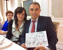 шарж держат родители невесты