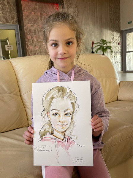 Пелагея стала свидетелем маленького чуда, Михаил Шабалин, шаржист