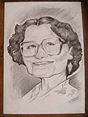 шарж дамы в очках